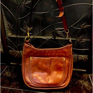 FRYE crossbody purse/handbag brown used